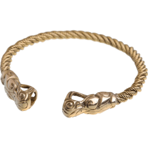 Brass Viking Fenrir Torc