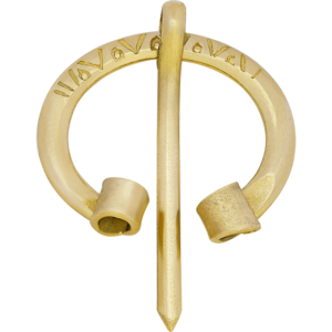 Small Viking Brass Cloak Pin