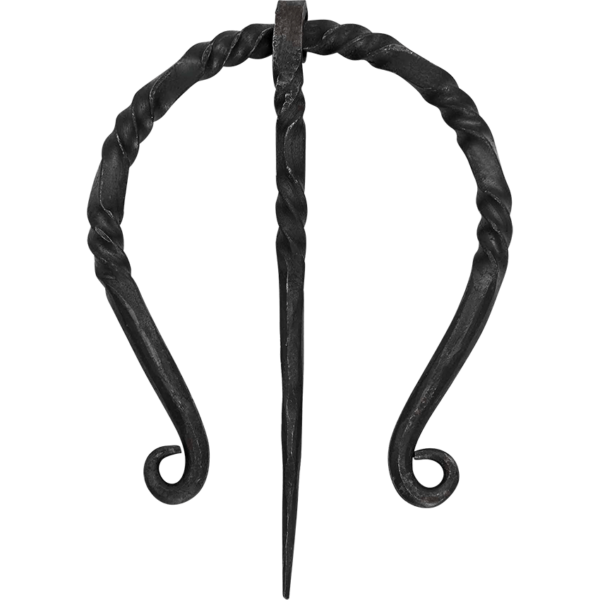 Twisted Iron Viking Cloak Pin