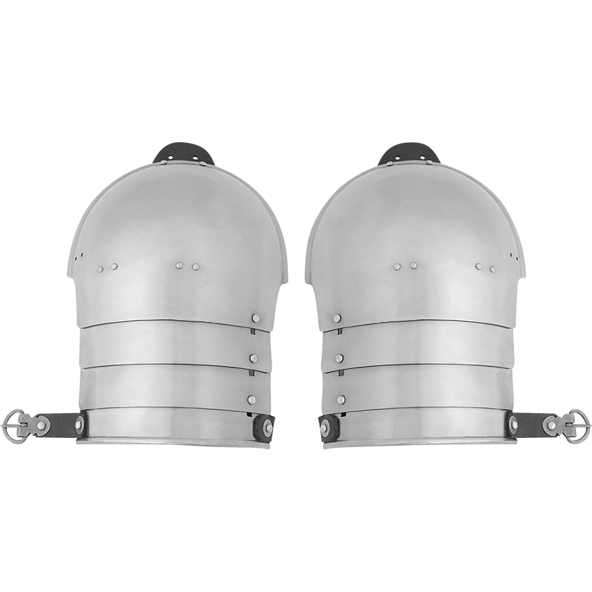 14th Century Steel Pauldrons