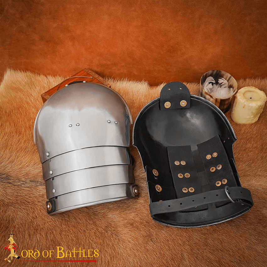 14th Century Steel Pauldrons