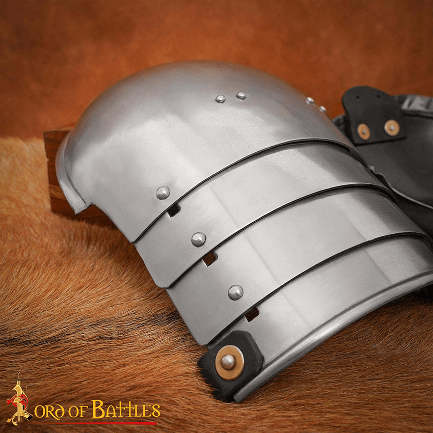 14th Century Steel Pauldrons