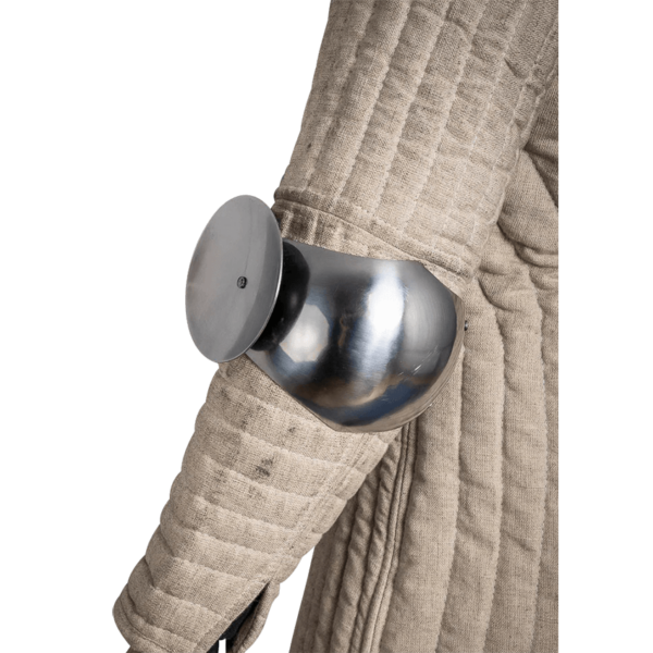 14th Century Rondel Elbow Cops - Polished