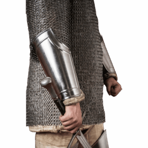 Warrior Steel Bracers - Polished