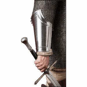 Warrior Steel Bracers - Polished