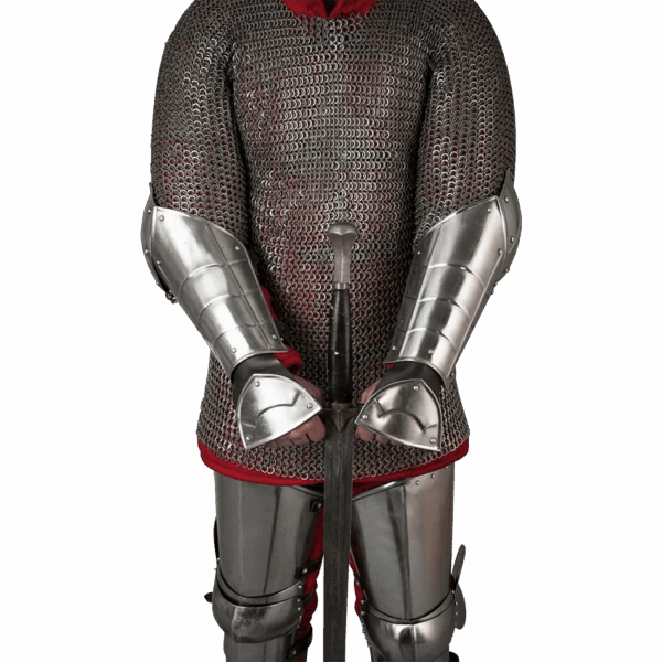 Champion Steel Bracers - Polished