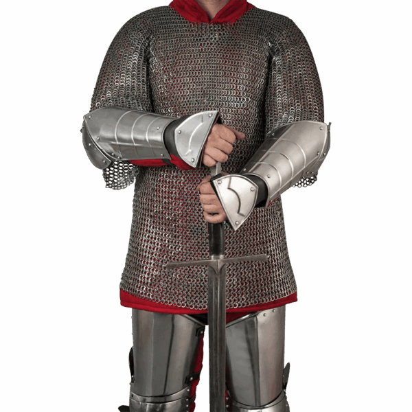 Champion Steel Bracers - Polished