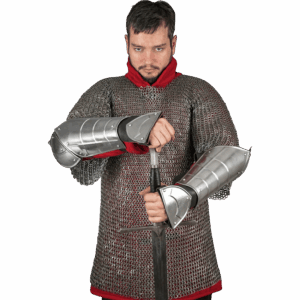 Champion Steel Bracers - Polished