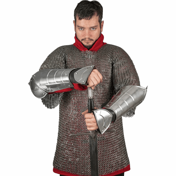 Champion Steel Bracers - Polished
