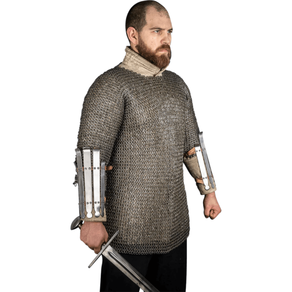Norse Warrior Splint Bracers - Polished