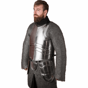 Warrior Steel Cuirass with Tassets - Polished
