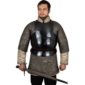 15th Century Steel Breastplate - Blackened