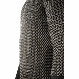 Short Sleeve Steel Chainmail Haubergeon - 9mm Round Rings