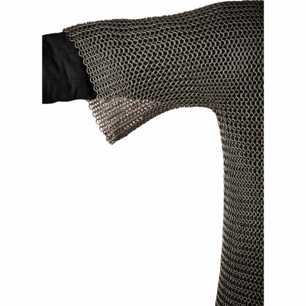 Short Sleeve Steel Chainmail Haubergeon - 9mm Round Rings