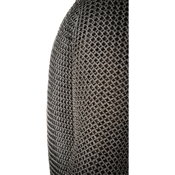 Long Sleeve Steel Chainmail Hauberk - 9mm Round Rings