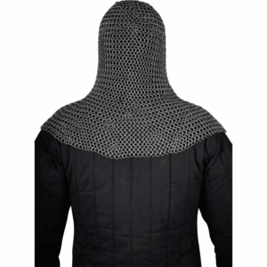 Steel Chainmail Coif - 9mm Round Rings