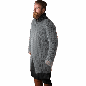 Galvanized Steel Chainmail Hauberk - 10mm Round Rings
