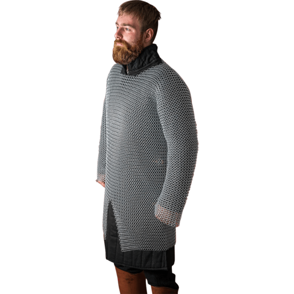 Galvanized Steel Chainmail Hauberk - 10mm Round Rings