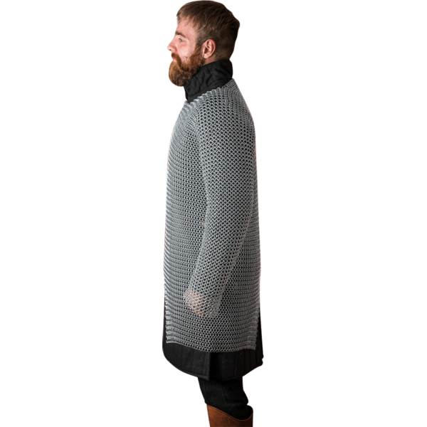 Galvanized Steel Chainmail Hauberk - 10mm Round Rings