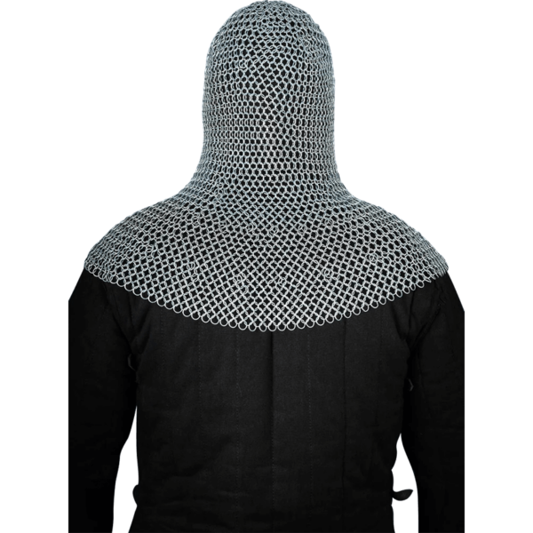 Galvanized Steel Chainmail Coif - 10mm Round Rings