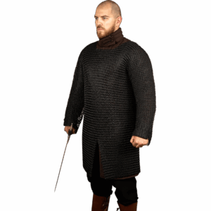 Black Dynasty Chainmail Hauberk - 10mm Round Rings