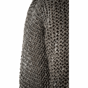 Riveted Steel Chainmail Haubergeon - 10mm Round Rings