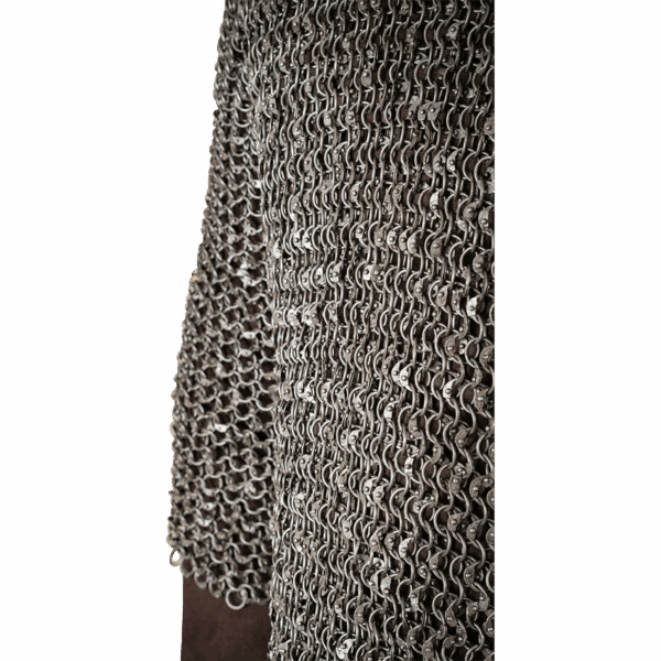 Riveted Steel Chainmail Haubergeon - 10mm Round Rings