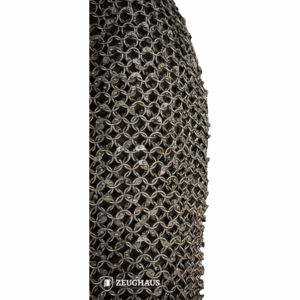 Riveted Steel Chainmail Haubergeon - 10mm Round Rings