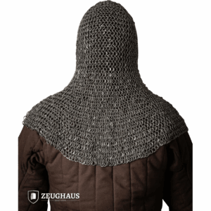 Riveted Steel Chainmail Coif - 10mm Round Rings