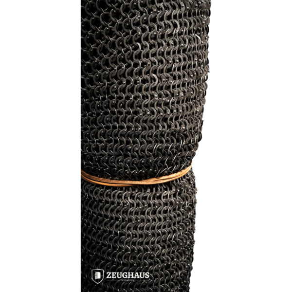 Riveted Steel Chainmail Chausses - 9mm Flat Rings