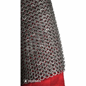 Wedge Riveted Chainmail Haubergeon - 9mm Flat Rings