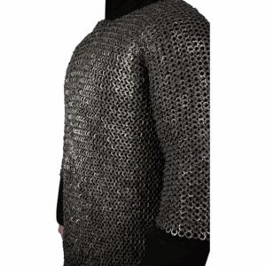 Stainless Steel Riveted Chainmail Haubergeon - 9mm Flat Rings