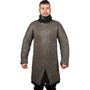 Stainless Steel Riveted Chainmail Hauberk - 9mm Flat Rings