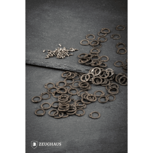 9mm Flat Stainless Steel Chainmail Rings with Rivets