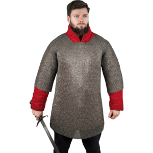 Riveted Chainmail Haubergeon - 6mm Flat Rings