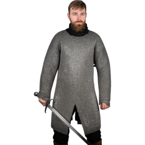 Riveted Chainmail Hauberk - 6mm Flat Rings