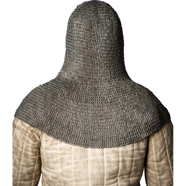 Riveted Chainmail Coif - 6mm Flat Rings
