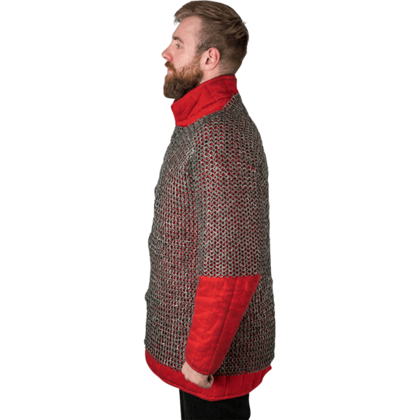 Titanium Riveted Chainmail Haubergeon - 9mm Flat Rings