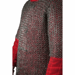 Titanium Riveted Chainmail Haubergeon - 9mm Flat Rings