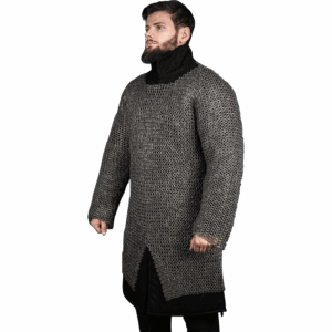 Titanium Riveted Chainmail Hauberk - 9mm Flat Rings