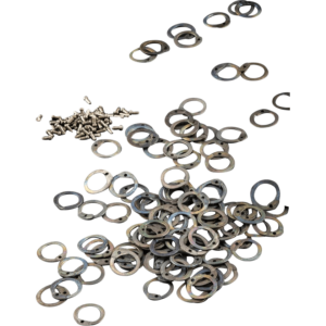 9mm Titanium Riveted Chainmail Rings with Rivets