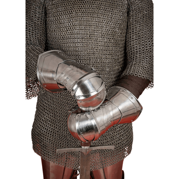 Steel Mitten Gauntlets - Polished