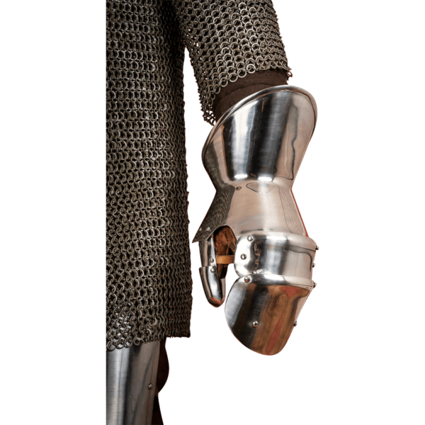 Milanese Mitten Gauntlets - Polished