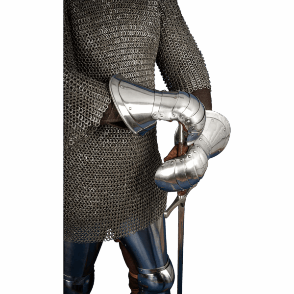 15th Century Mitten Gauntlets - Polished