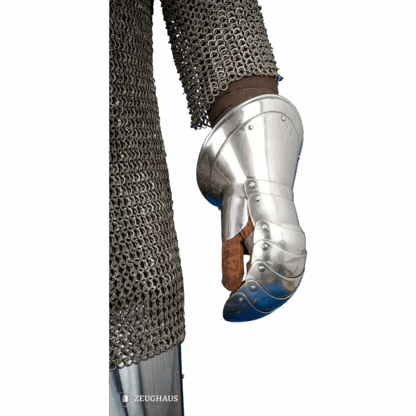 15th Century Mitten Gauntlets - Polished