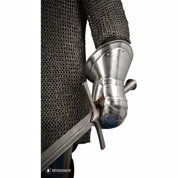 15th Century Mitten Gauntlets - Polished