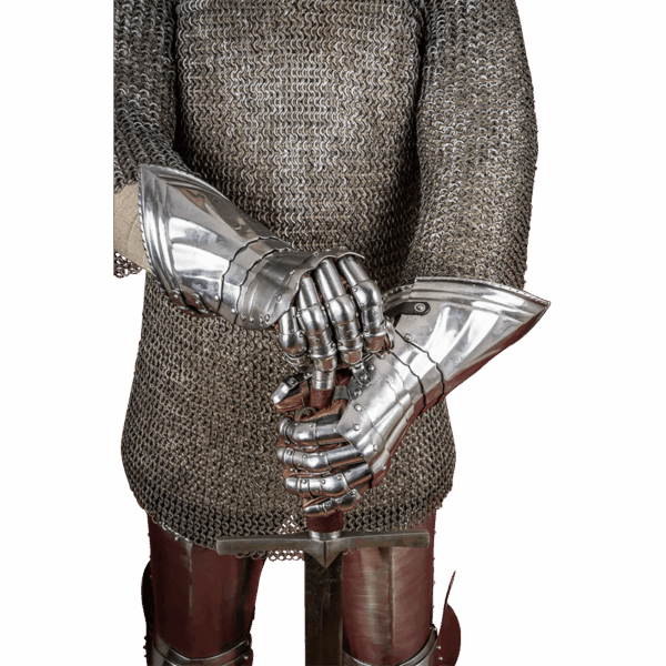 15th Century German Gauntlets - Polished