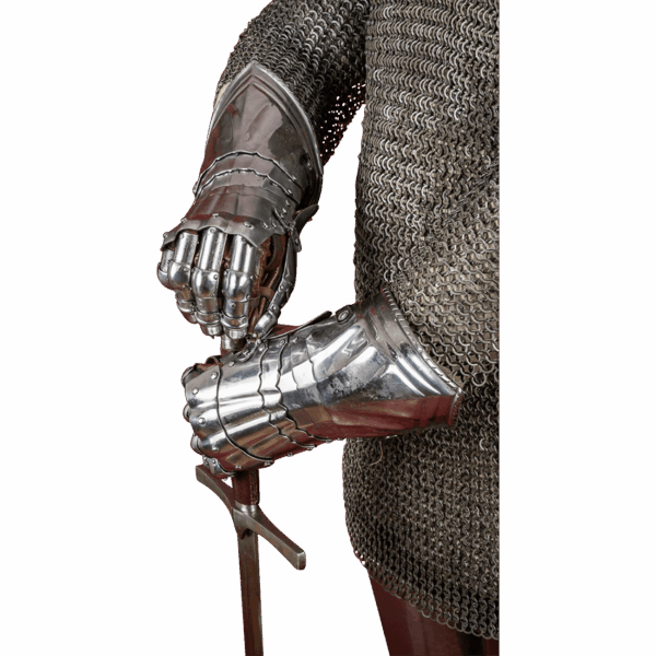 15th Century German Gauntlets - Polished
