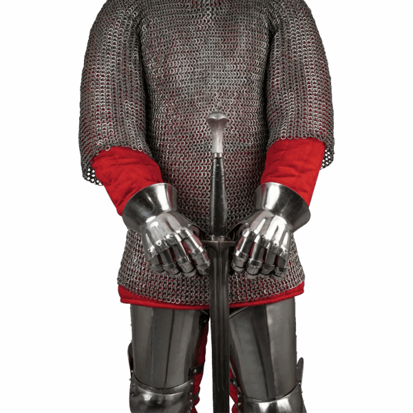 14th Century Short Hourglass Gauntlets - Polished