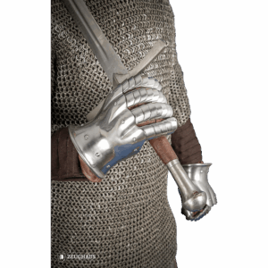 14th Century Steel Gauntlets - Polished